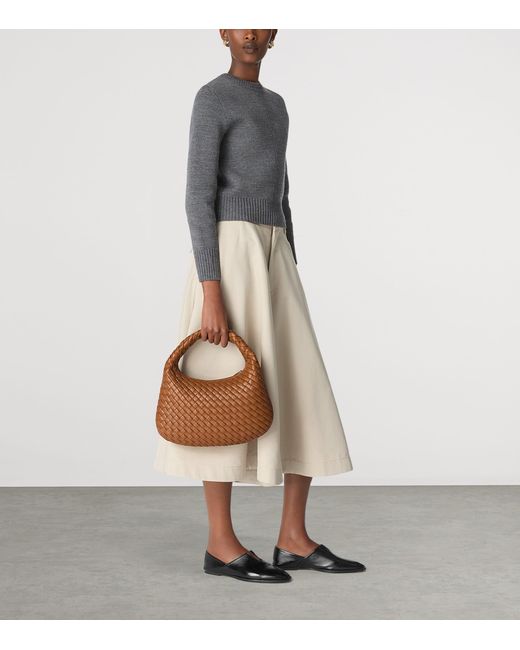 Bottega Veneta Brown Small Leather Veneta Shoulder Bag