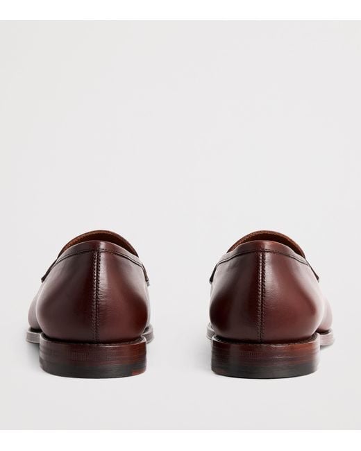 Polo Ralph Lauren Brown Leather Maestra Penny Loafers