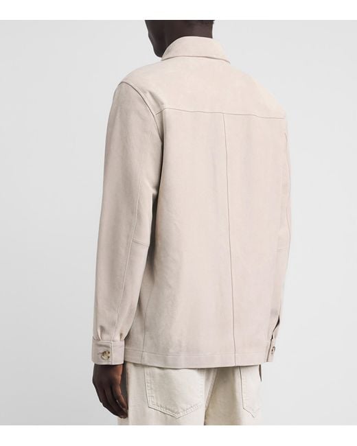 Vince Natural Suede Chore Jacket for men