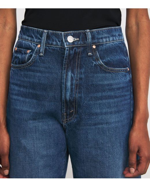 Mother Blue The Half-Pipe Wide-Leg Jeans