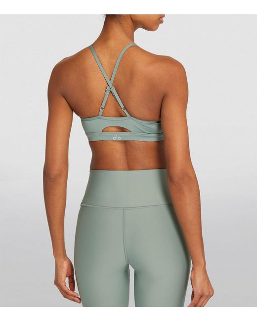 Alo Yoga Airlift Intrigue Sports Bra in Green