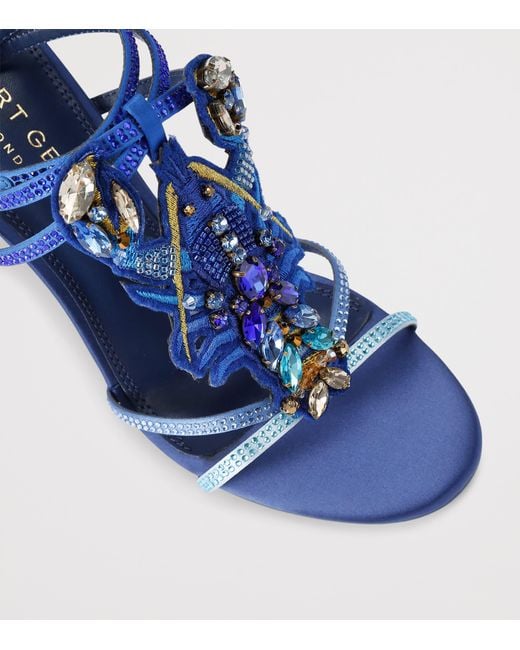 Kurt Geiger Blue Lobster Heeled Sandals