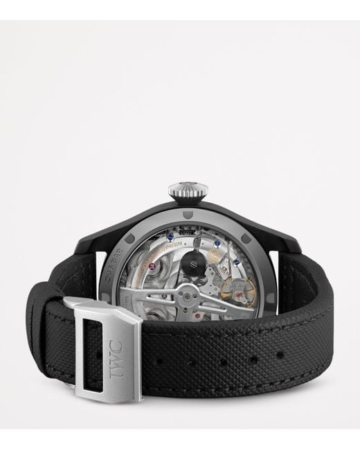 Iwc Black Ceramic Big Pilot's Perpetual Calendar Rodeo Drive Watch for men