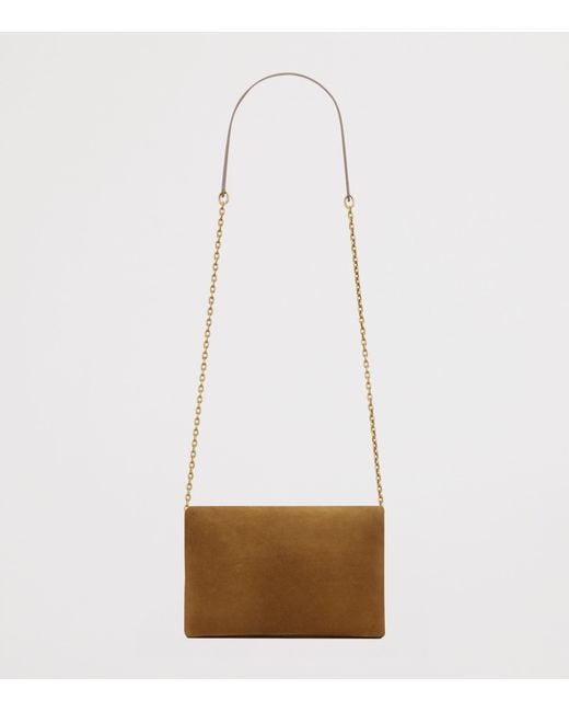 Saint Laurent White Small Envelope Messenger Bag