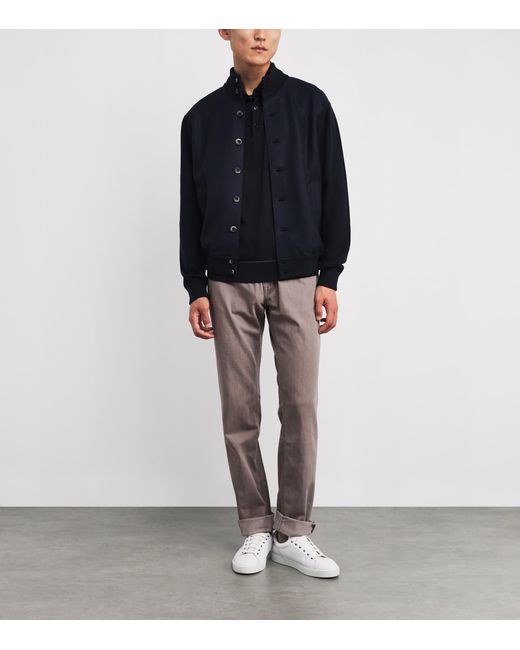 Brioni Gray Meribel Straight Jeans for men