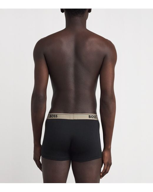 Boss Black Cotton-Stretch Power Trunks for men