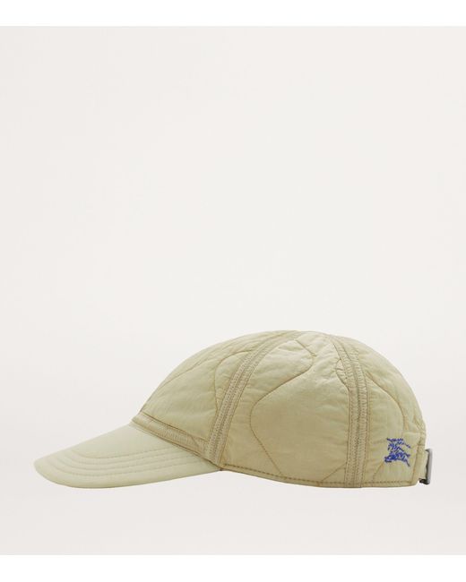 Burberry Natural Nylon Quilted Baseball Cap for men