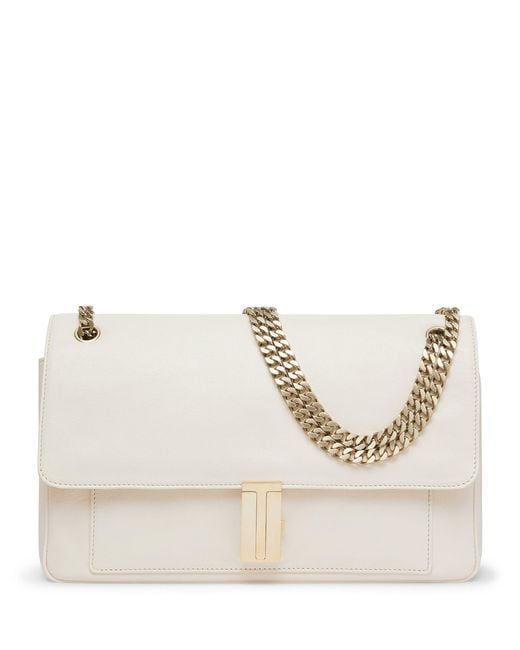 Tom Ford Natural Large Leather Shoulder Bag