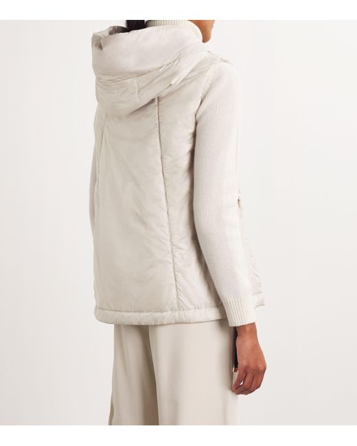 Max Mara Natural Water-Resistant Hooded Gilet