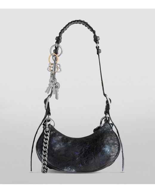 Balenciaga Black Leather Le Cagole Charm Shoulder Bag