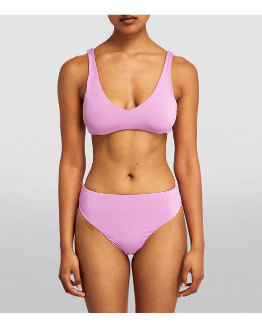 Gottex Purple Reversible Au Naturel Bikini Top