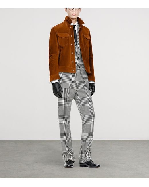 Tom Ford Brown Suede Jacket for men