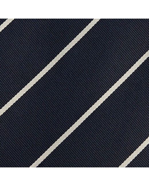 Dunhill Blue Mulberry Silk Stripe Tie for men