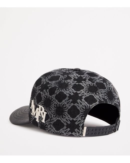 Amiri Denim Ma Quad Baseball Cap in Black for Men | Lyst