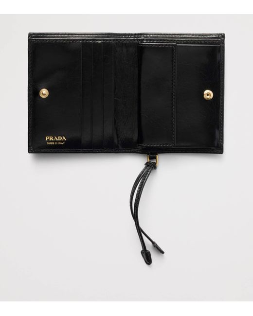 Prada Black Small Leather Wallet
