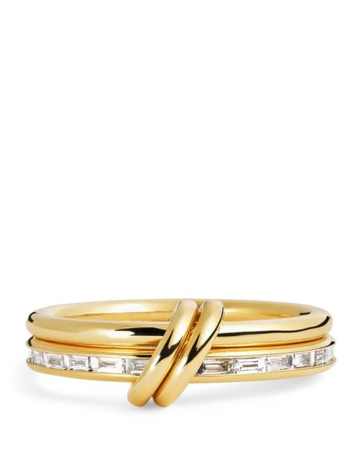 Spinelli Kilcollin Metallic And Diamond Leora Ring