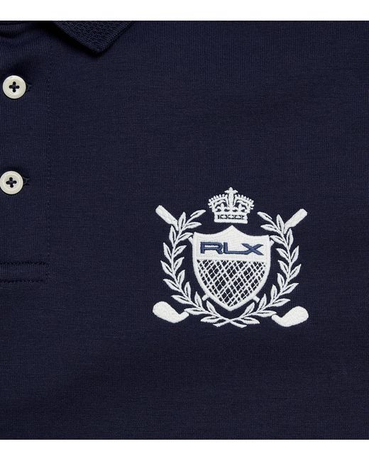 Ralph Lauren Blue Logo Embroidered Sweatshirt for men
