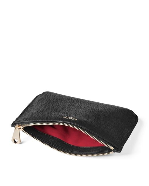 Aspinal Black Medium Leather Ella Pouch