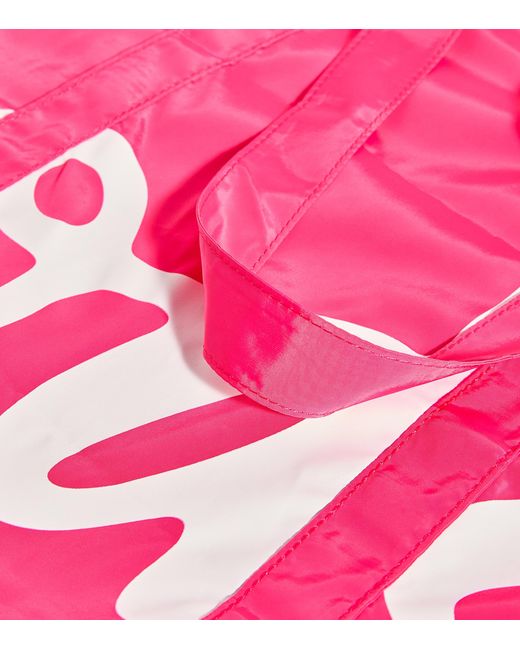 Harrods Pink Logo Pocket Shopper Bag