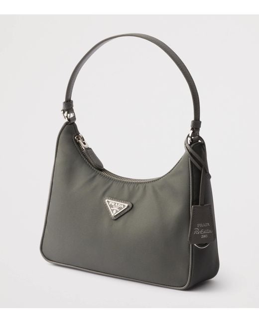 Prada Gray Re-Nylon Re-Edition 2005 Shoulder Bag