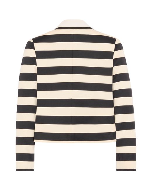 Valentino Red Stripe Cropped Jacket
