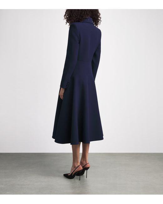 Safiyaa Blue Double-Breasted Lucilla Jacket