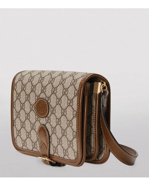 Gucci Brown Mini Gg Supreme Messenger Bag for men