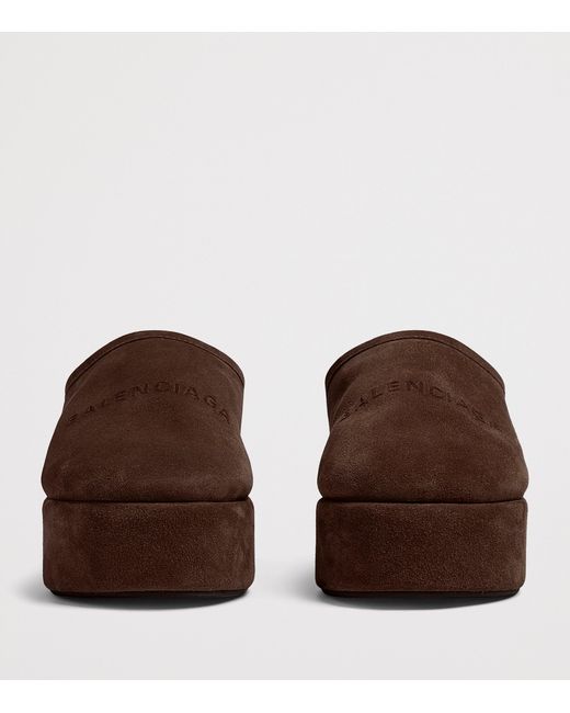 Balenciaga Brown Alaska Platform Mules
