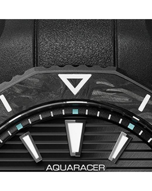 Tag Heuer Black Stainless Steel Aquaracer Professional 200 Solargraph Watch 40mm for men