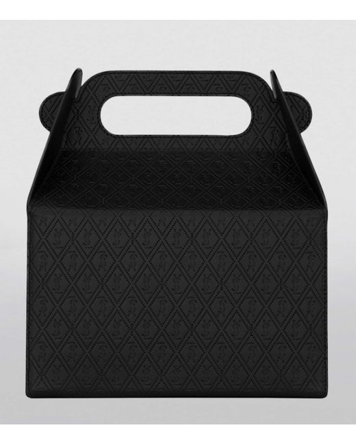 Saint Laurent Black Embossed Take-Away Box Bag