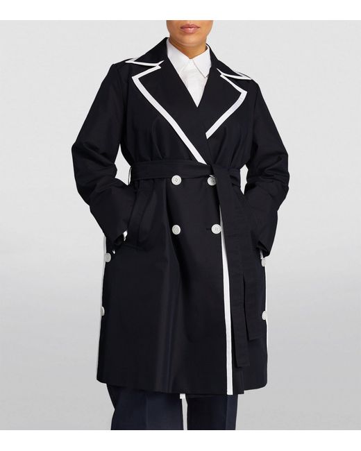 Marina Rinaldi Blue Two-tone Trench Coat