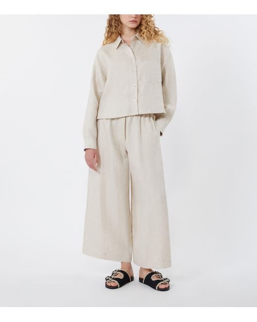 Weekend by Maxmara White Linen Shirt Jacket