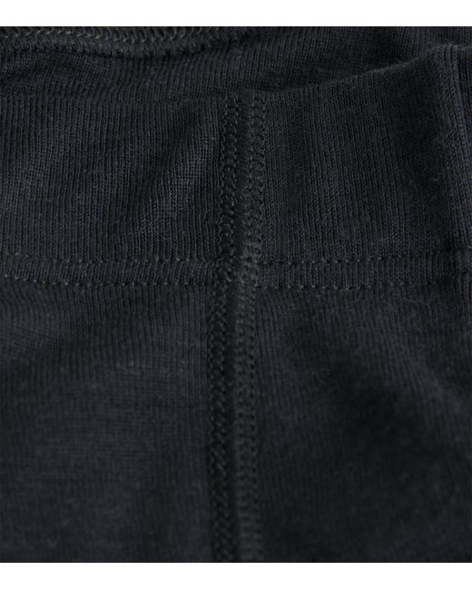 Hanro Black Silk-Cashmere Long Johns for men