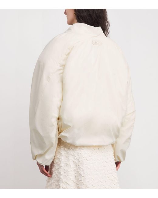 Jacquemus White The Châle Bomber Jacket