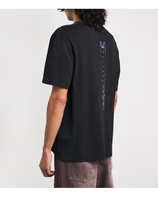 Our Legacy Black Cotton Cybernetic Angel T-Shirt for men