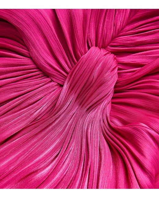 Costarellos Pink V-neck Dulcie Gown