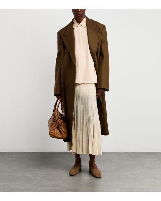 Max Mara Natural Silk Embroidered Shirt
