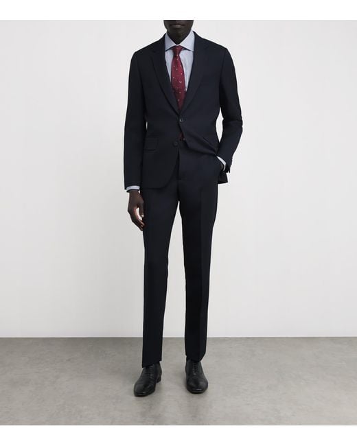 Corneliani Blue Cotton Stripe Formal Shirt for men