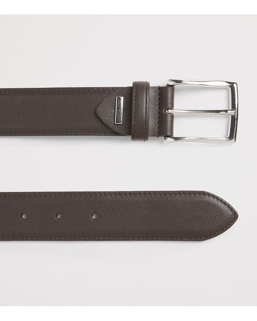Corneliani Brown Leather Belt for men