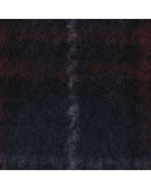 Burberry Black Wool-Blend Narrow Check Scarf