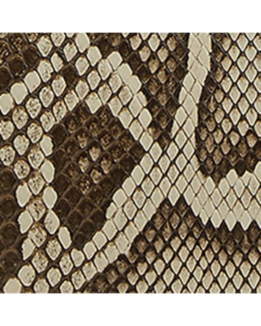 Bottega Veneta Metallic Snakeskin Knot Clutch Bag