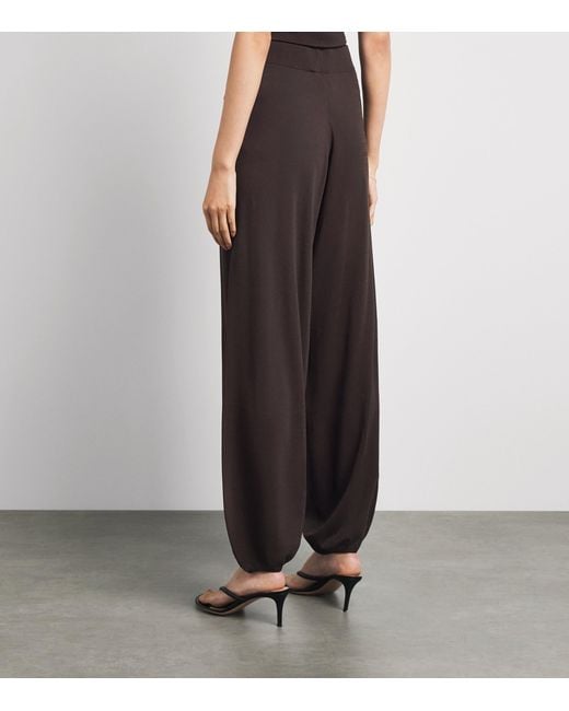 Herskind Brown Merino Clark Wide-Leg Trousers