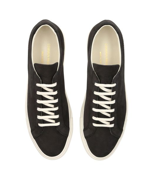 Common Projects Black Suede Low-top Achilles Sneakers for men