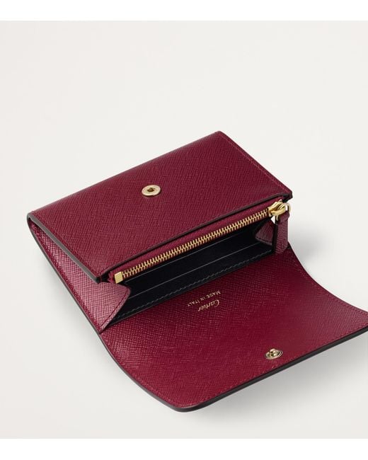 Cartier Red Mini Leather C De Wallet