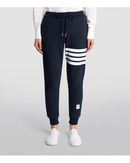 Thom Browne Blue 4-Bar Sweatpants