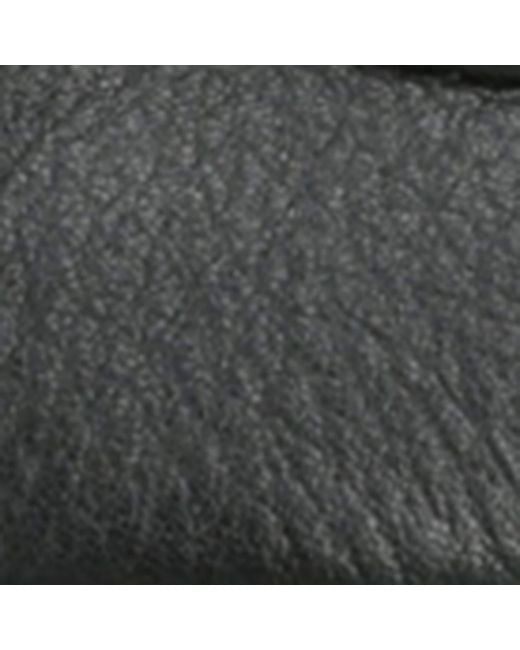 Santoni Black Leather Malibu Loafers