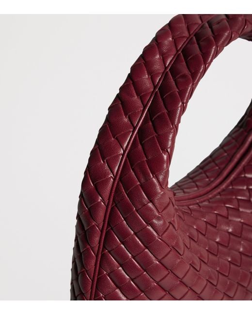 Bottega Veneta Red Small Leather Veneta Shoulder Bag