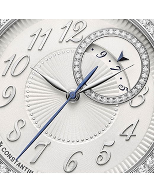 Vacheron Constantin Metallic Stainless Steel And Diamond Egérie Watch