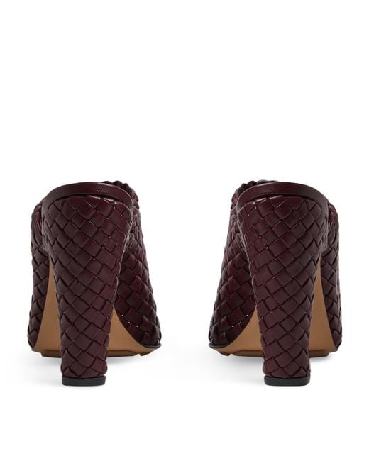 Bottega Veneta Purple Lambskin Canalazzo Mules 100