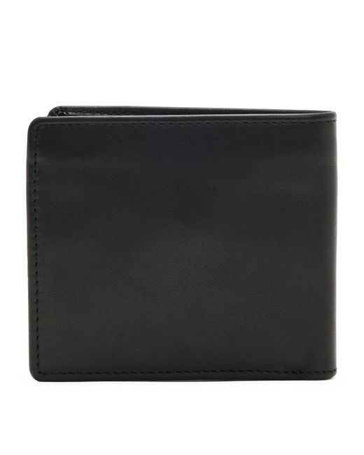 AllSaints Black Leather Blyth Wallet for men